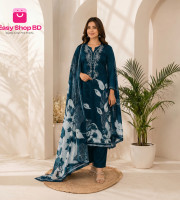 ES-004 এসি কটন থ্রী পিস (T blue )